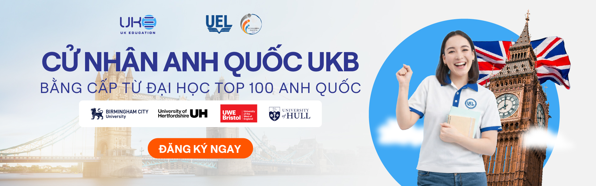 Cử nhân Anh Quốc UKB tuyển sinh 2026